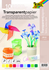 Transparentpapier 115g/m2 farb Mappe à 10Blatt